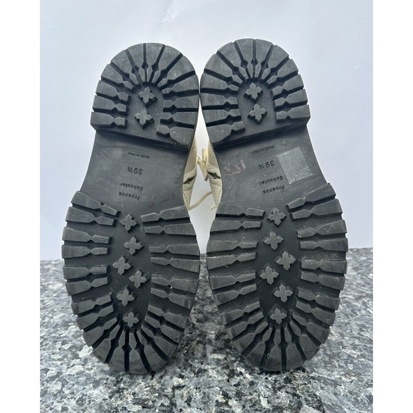 Proenza Schouler Combat Lace Up Boot Women’s Size EU 39.5 vory - Picture 15 of 16